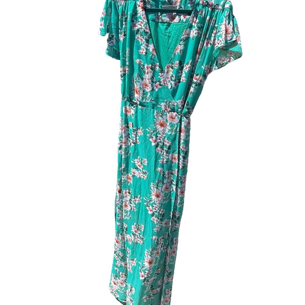 Floral Maxi Tie Dress​​ - Picture 9 of 9